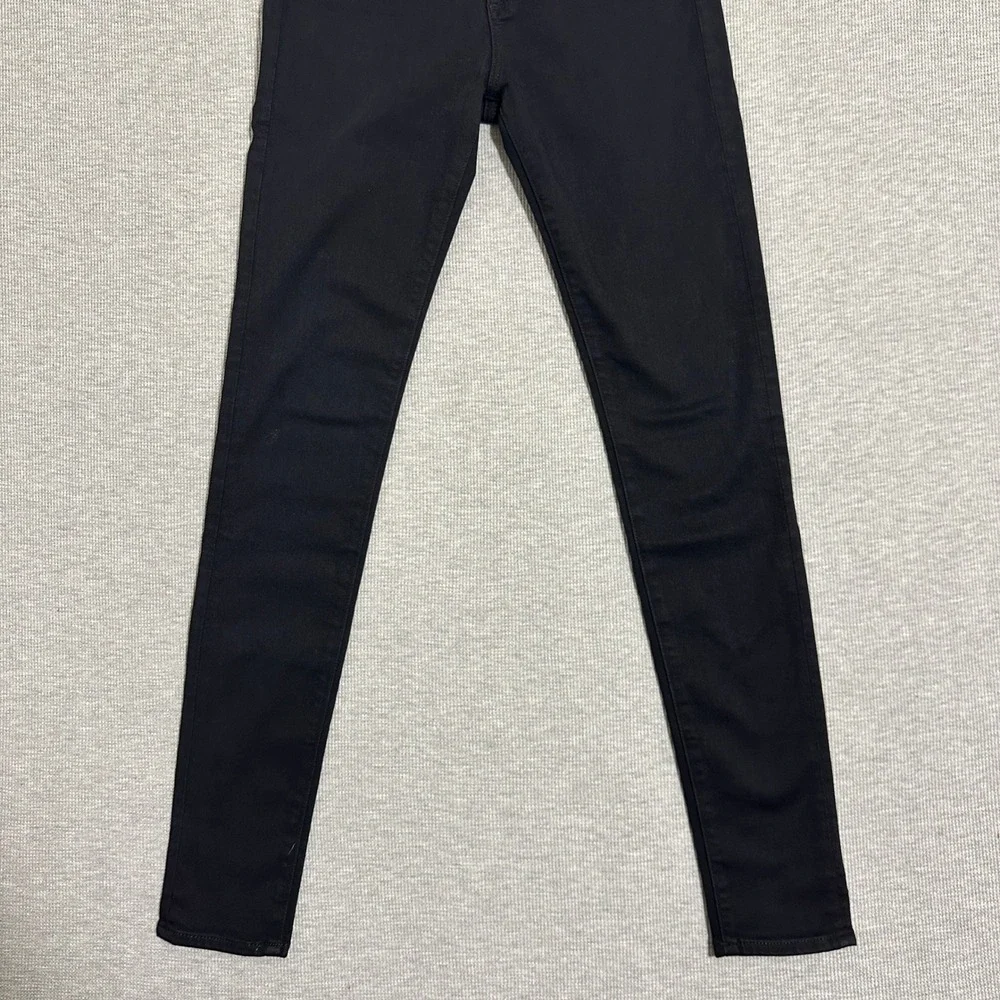 AG Adriano Goldschmied The‎ Farrah Skinny High Rise Jeans Black Women's Size 24R